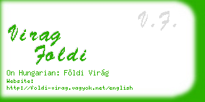 virag foldi business card